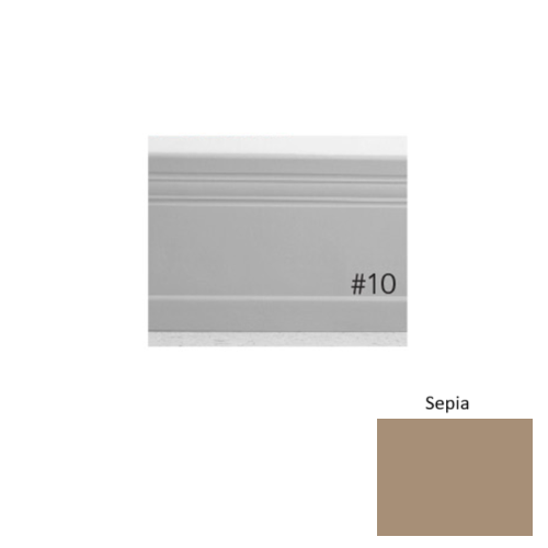 Pinnacle Plus Rubber #10 Serenity Sepia Coil Wall Base 1
