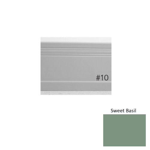 Pinnacle Plus Rubber #10 Serenity Sweet Basil Coil Wall Base 1