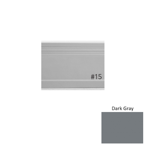 Pinnacle Plus Rubber #15 Impluse Dark Gray Coil Wall Base 1