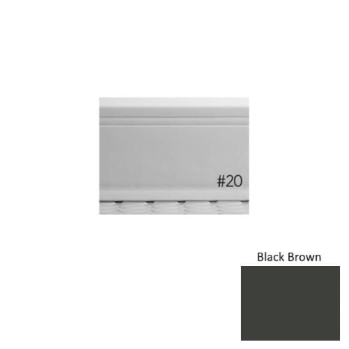 Pinnacle Plus Rubber #20 Draft Black Brown Coil Wall Base 1