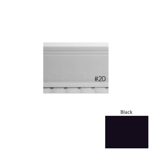 Pinnacle Plus Rubber #20 Draft Black Coil Wall Base 1