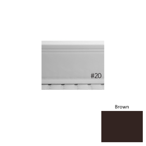 Pinnacle Plus Rubber #20 Draft Brown Coil Wall Base 1