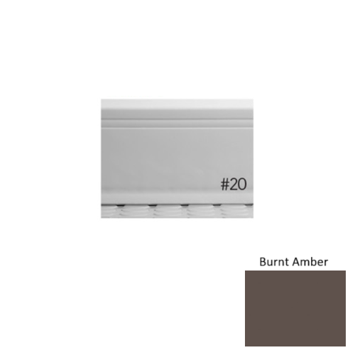 Pinnacle Plus Rubber #20 Draft Burnt Amber Coil Wall Base 1