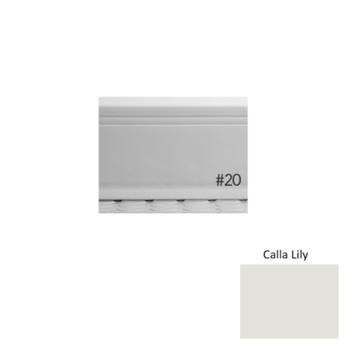 Pinnacle Plus Rubber #20 Draft Calla Lily Coil Wall Base 1