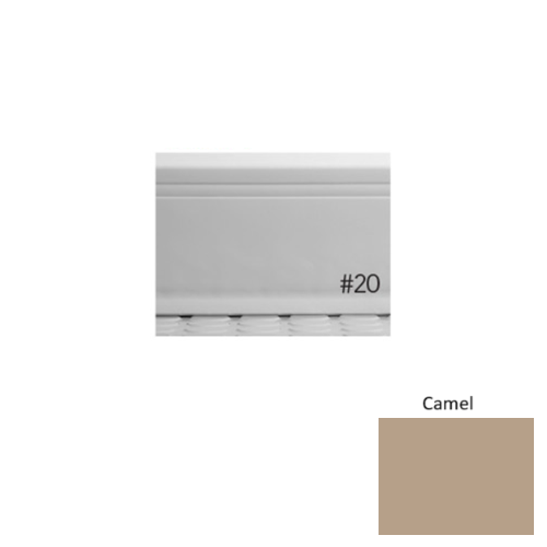 Pinnacle Plus Rubber #20 Draft Camel Coil Wall Base 1