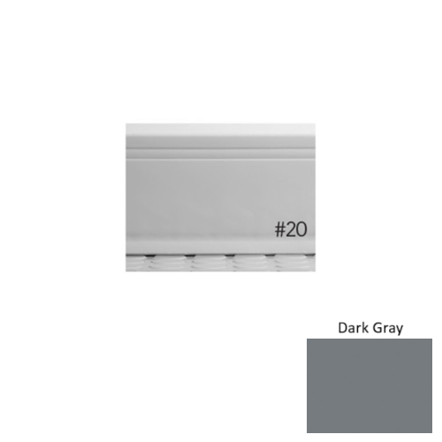 Pinnacle Plus Rubber #20 Draft Dark Gray Coil Wall Base 1