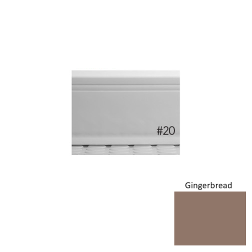Pinnacle Plus Rubber #20 Draft Gingerbread Coil Wall Base 1