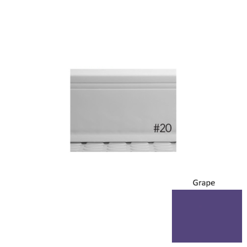 Pinnacle Plus Rubber #20 Draft Grape Coil Wall Base 1