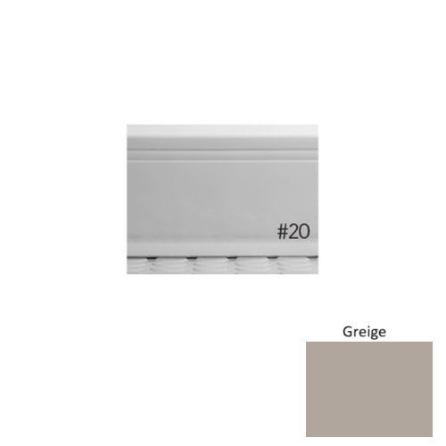 Pinnacle Plus Rubber #20 Draft Greige Coil Wall Base 1