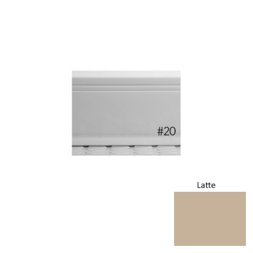 Pinnacle Plus Rubber #20 Draft Latte Coil Wall Base 1