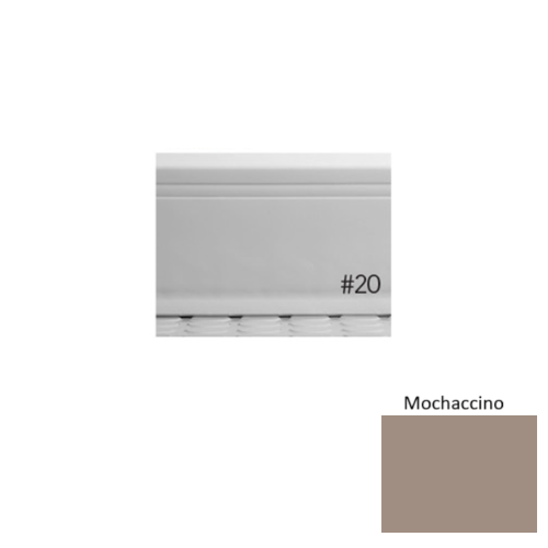 Pinnacle Plus Rubber #20 Draft Mochaccino Coil Wall Base 1