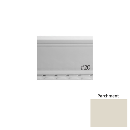 Pinnacle Plus Rubber #20 Draft Parchment Coil Wall Base 1