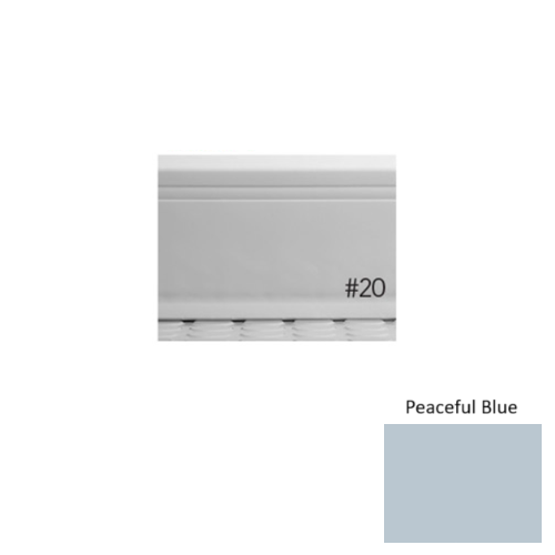 Pinnacle Plus Rubber #20 Draft Peaceful Blue Coil Wall Base 1