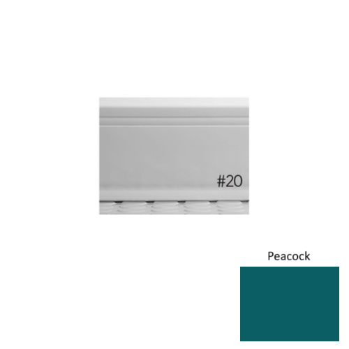 Pinnacle Plus Rubber #20 Draft Peacock Coil Wall Base 1