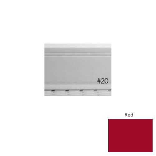 Pinnacle Plus Rubber #20 Draft Red Coil Wall Base 1