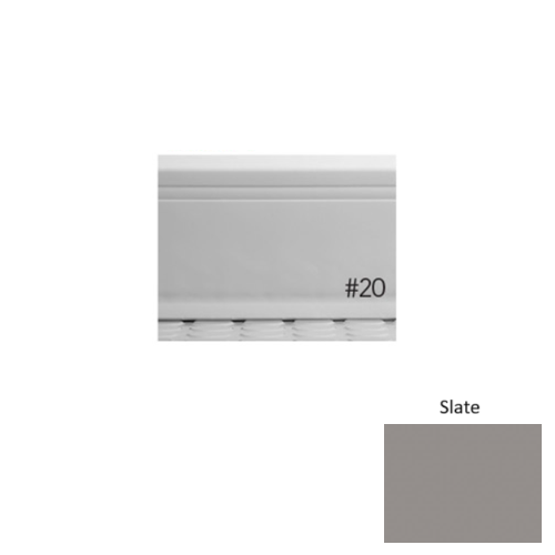 Pinnacle Plus Rubber #20 Draft Slate Coil Wall Base 1