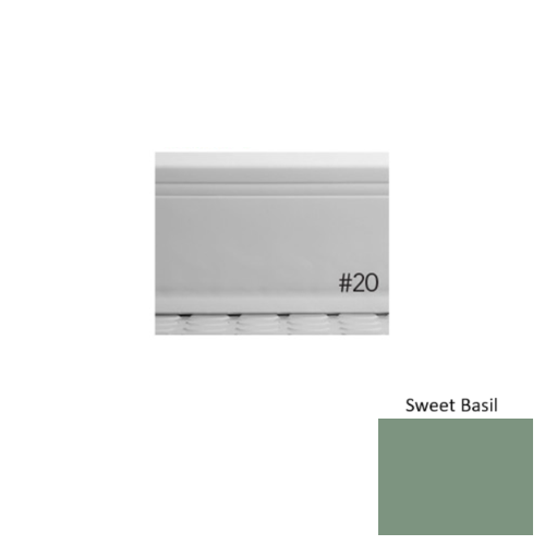 Pinnacle Plus Rubber #20 Draft Sweet Basil Coil Wall Base 1