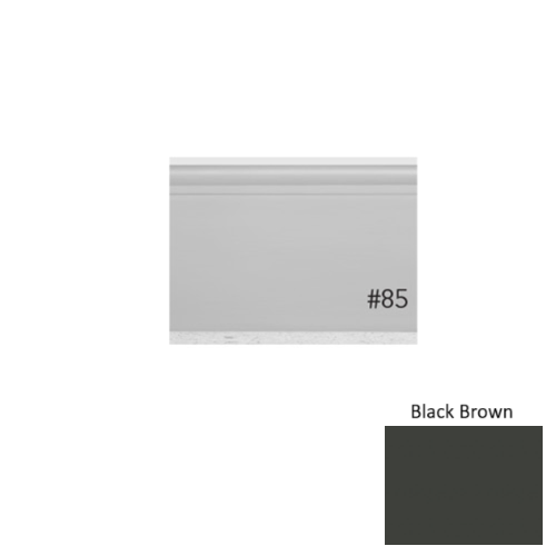 Pinnacle Plus Rubber #25 Classic Black Brown Coil Wall Base 1