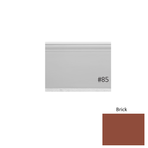 Pinnacle Plus Rubber #25 Classic Brick Coil Wall Base 1