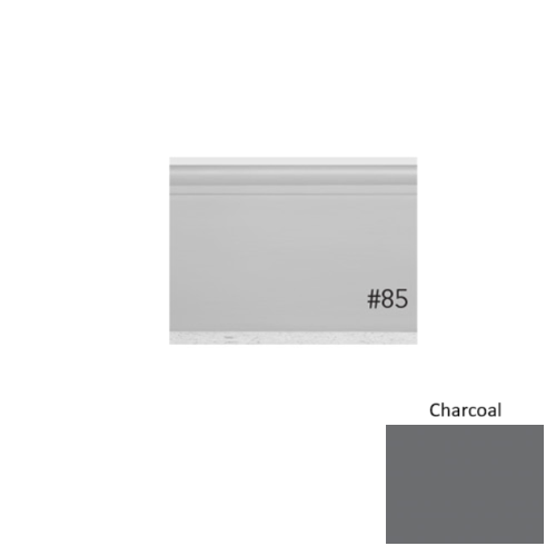 Pinnacle Plus Rubber #25 Classic Charcoal Coil Wall Base 1