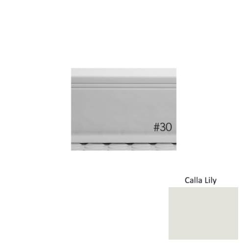 Pinnacle Plus Rubber #30 Sketch Calla Lily Coil Wall Base 1