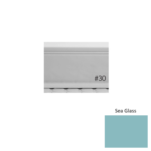 Pinnacle Plus Rubber #30 Sketch Sea Glass Coil Wall Base 1