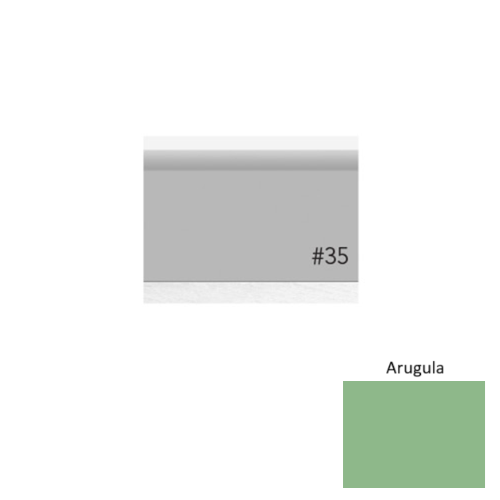 Pinnacle Plus Rubber #35 Sleek Arugula Coil Wall Base 1