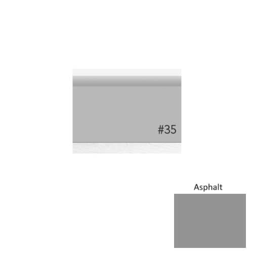 Pinnacle Plus Rubber #35 Sleek Asphalt Coil Wall Base 1