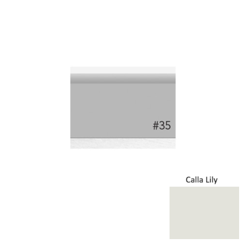 Pinnacle Plus Rubber #35 Sleek Calla Lily Coil Wall Base 1