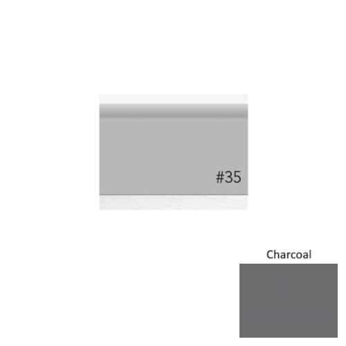Pinnacle Plus Rubber #35 Sleek Charcoal Coil Wall Base 1