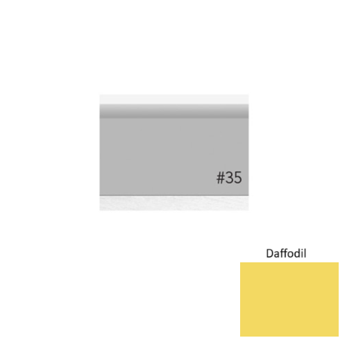 Pinnacle Plus Rubber #35 Sleek Daffodil Coil Wall Base 1