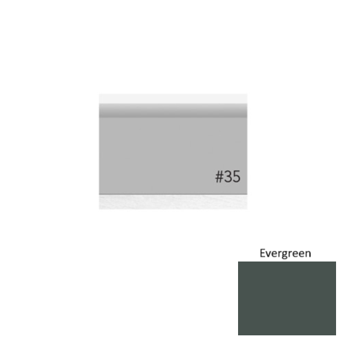 Pinnacle Plus Rubber #35 Sleek Evergreen Coil Wall Base 1