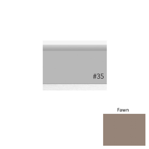 Pinnacle Plus Rubber #35 Sleek Fawn Coil Wall Base 1