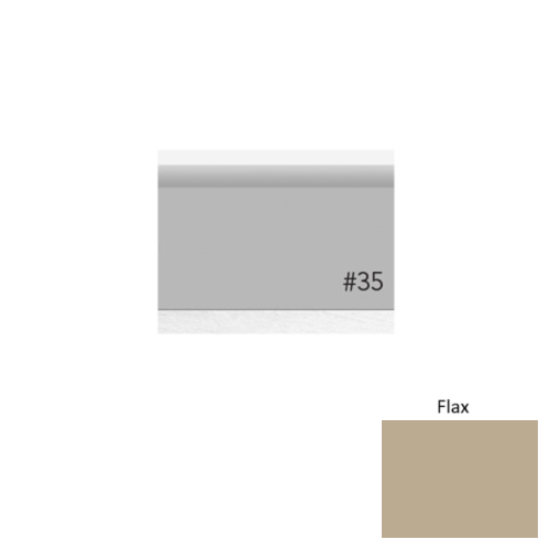 Pinnacle Plus Rubber #35 Sleek Flax Coil Wall Base 1