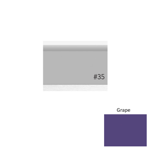 Pinnacle Plus Rubber #35 Sleek Grape Coil Wall Base 1
