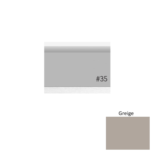 Pinnacle Plus Rubber #35 Sleek Greige Coil Wall Base 1