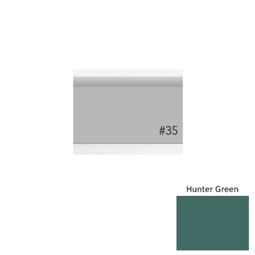 Pinnacle Plus Rubber #35 Sleek Hunter Green Coil Wall Base 1