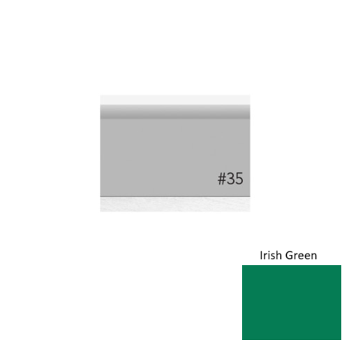 Pinnacle Plus Rubber #35 Sleek Irish Green Coil Wall Base 1