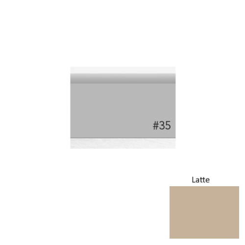 Pinnacle Plus Rubber #35 Sleek Latte Coil Wall Base 1