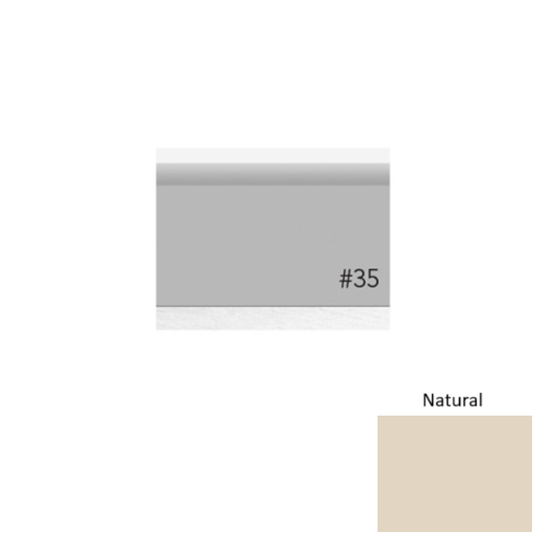Pinnacle Plus Rubber #35 Sleek Natural Coil Wall Base 1