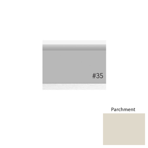 Pinnacle Plus Rubber #35 Sleek Parchment Coil Wall Base 1