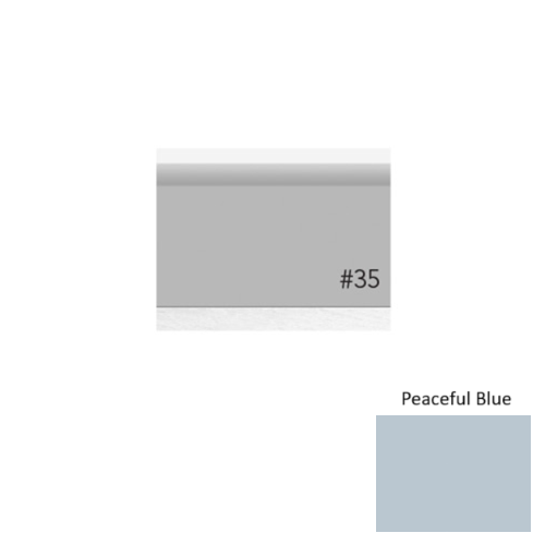 Pinnacle Plus Rubber #35 Sleek Peaceful Blue Coil Wall Base 1