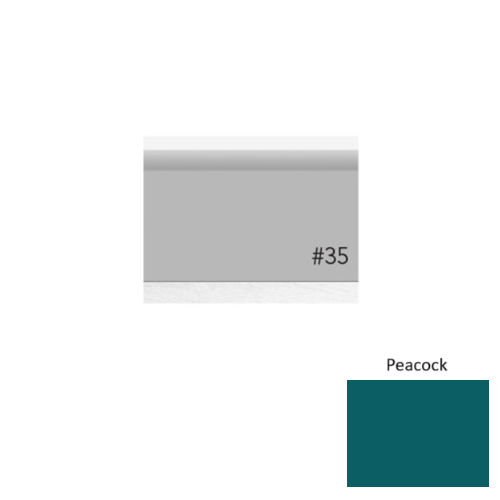 Pinnacle Plus Rubber #35 Sleek Peacock Coil Wall Base 1