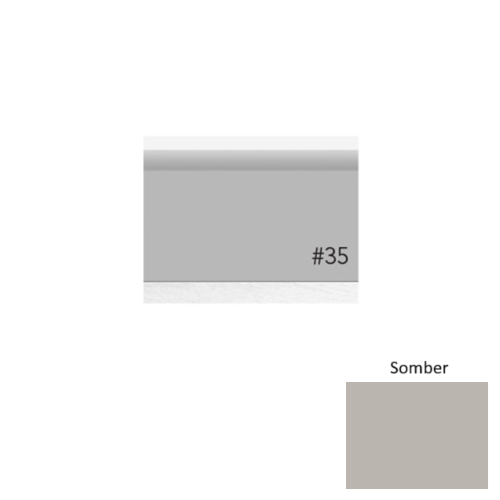Pinnacle Plus Rubber #35 Sleek Somber Coil Wall Base 1