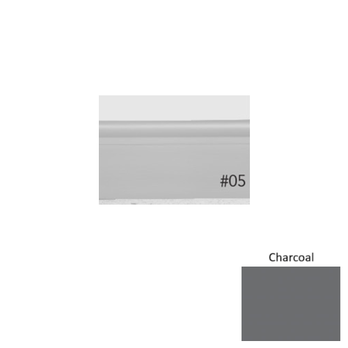 Pinnacle Plus Rubber #05 Contrive Charcoal Coil Wall Base 1