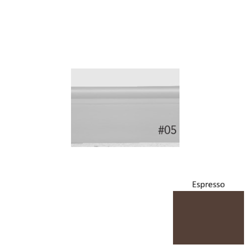 Pinnacle Plus Rubber #05 Contrive Espresso Coil Wall Base 1