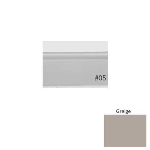 Pinnacle Plus Rubber #05 Contrive Greige Coil Wall Base 1
