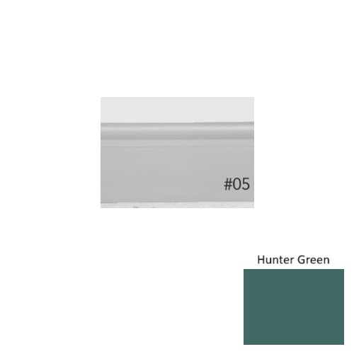 Pinnacle Plus Rubber #05 Contrive Hunter Green Coil Wall Base 1
