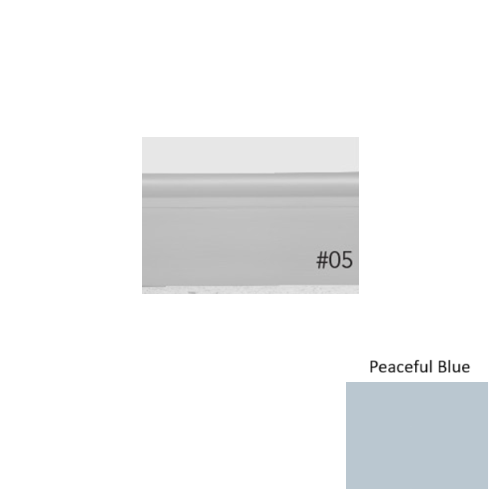 Pinnacle Plus Rubber #05 Contrive Peaceful Blue Coil Wall Base 1