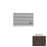 Pinnacle Plus Rubber #50 Impressions Light Brown Coil Wall Base 1
